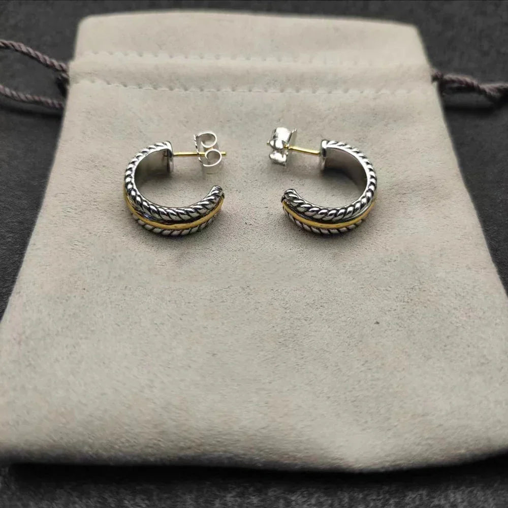 High Quality Fashion Classic 925 Silver Dy New Stud Earrings For Everyday Wear