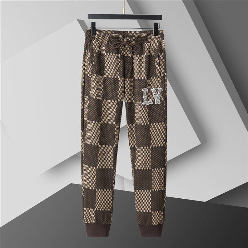 LVC025 New men's spring and autumn thin style outerwear+long pants pure cotton casual suit clothing